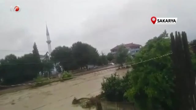 Sakarya’da Sağanak Başladı, Bazı Bölgeleri Su Bastı