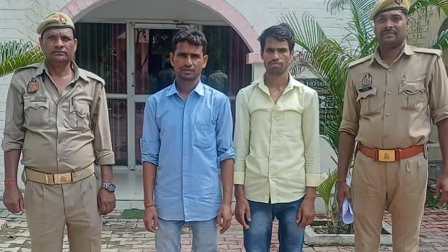 मारपीट के आरोपी दो अभियुक्तों को त्रिलोकपुर पुलिस ने नेहतुआ से किया गिरफ्तार भेजा न्यायालय