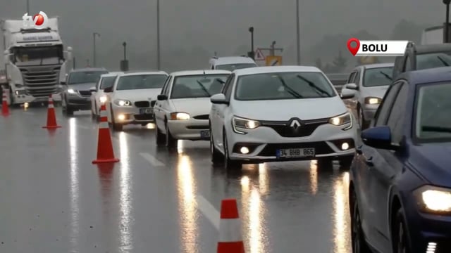 Bolu Dağı Tüneli İstanbul Yönü Ulaşıma Kapatıldı