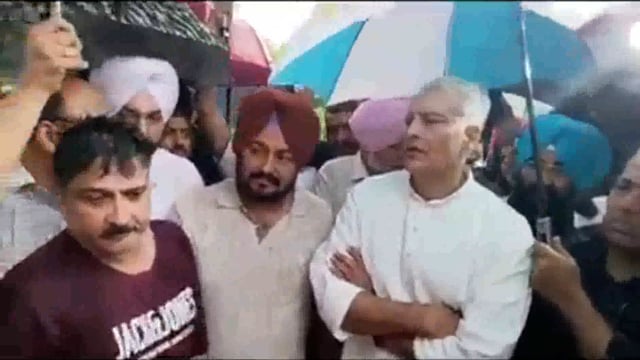 SUNIL JAKHAR PRESIDENT BJP PUNJAB ADDRESSING PEOPLE