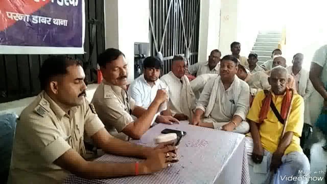 मोहर्रम को लेकर परना डाबर थाना में किया गया शांति समिति बैठक का आयोजन