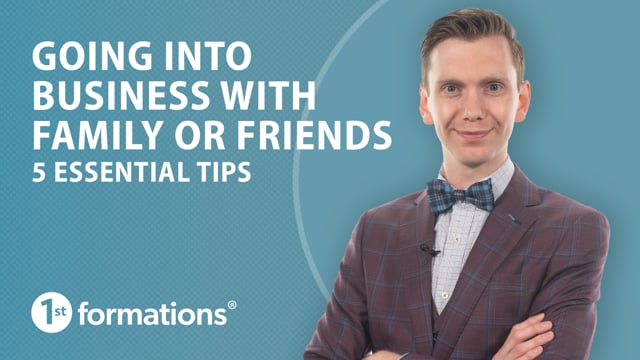 Thumbnail for video titled Going into business with family or friends – 5 essential tips.