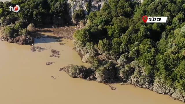 Su Seviyesi Tarihi Zirveye Ulaşan Hasanlar Barajı Havadan Görüntülendi