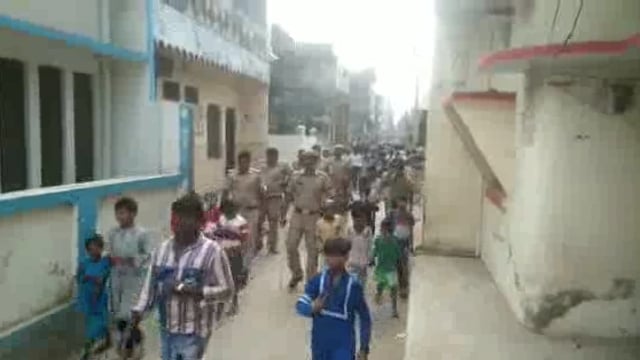 मोहर्रम पर्व को लेकर बिस्कोहर में सुरक्षा के कड़े इंतजाम जगह जगह पुलिसकर्मी मौजूद