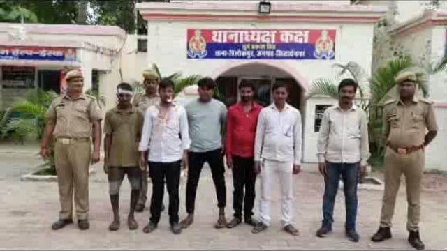 मारपीट के 6 आरोपी अभियुक्तों को त्रिलोकपुर पुलिस ने बेंवा मुस्तहकम व झुड़िया से किया गिरफ्तार भेजा न्यायालय