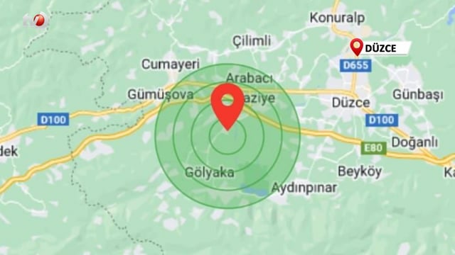 Düzce'de 3,1 Büyüklüğünde Deprem