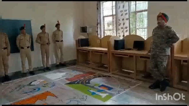 एनसीसी मथुरा के कमान अधिकारी कर्नल एस बी बी एस यादव के निर्देशन में प्रशिक्षण शिविर लगाया गया