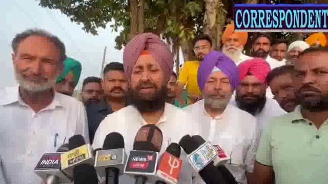 नेता विपक्ष प्रताप सिंह बाजवा पतियाला में किसनक्षति कंजायजा लेले पहुंचे 