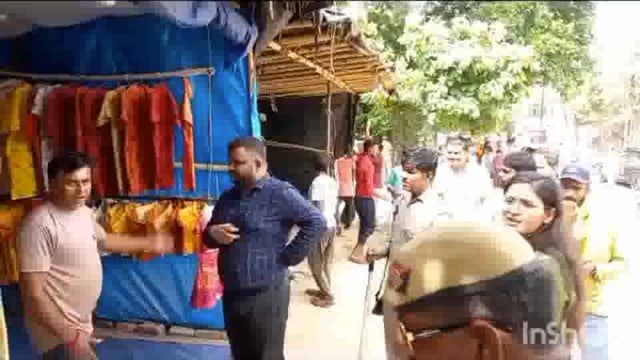 गोवर्धन परिक्रमा मार्ग में चलाया अतिक्रमण हटाओ अभियान एसडीएम व सीओ द्वारा