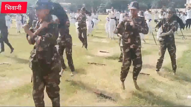 स्वतंत्रता दिवस समोराह की फुल ड्रैस रिहर्सल में बच्चों ने दिया मेरी माटी -मेरा देश और हर घर तिरंगा अभियान का संदेश