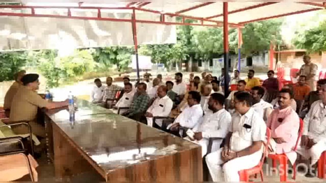 ऑपरेशन दृष्टि व आगामी त्योहारों को लेकर क्षेत्राधिकारी माट ने की संभ्रांत लोगों व प्रधानों केसाथ बैठक