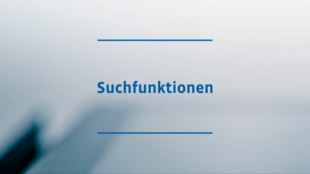 Suchfunktionen