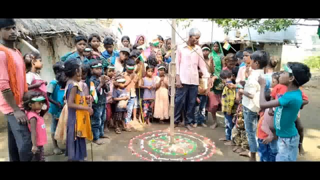 *बेलहर के महादलित टोले में विकाश मित्र की मोहजुदगी में मनाया 77 वें स्वंतत्रता दिवस*