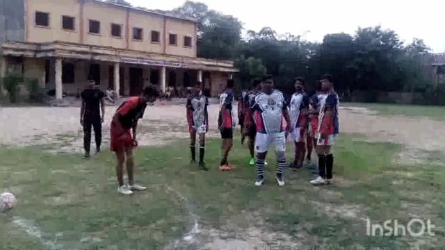 माट मिनी स्टेडियम में अमृत महोत्सव के मौके पर फुटबॉल मैच का आयोजन किया गया टाइगर टीम रही दो गोल से विजयी