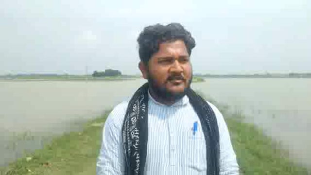 इटवा डुमरियागंज तहसील में बहने वाली राप्ती नदी का बढ़ा जलस्तर सड़कों पर चढ़ा बाढ़ का पानी