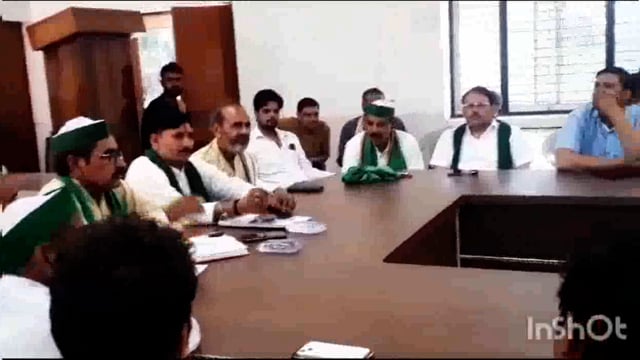 भारतीय किसान यूनियन का कलेक्ट्रेट घेराव को लेकर राया ब्लाक  सभागार में की गई बैठक