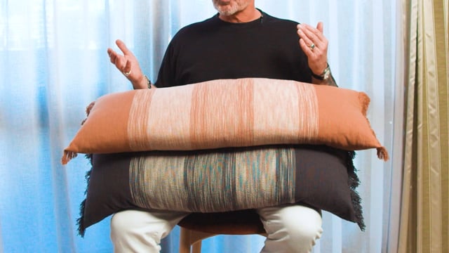 Neale Whitaker Berry Lumbar Cushion Video