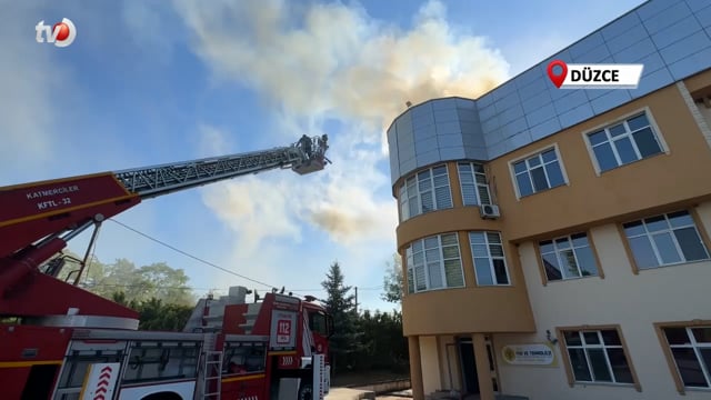 Okulda Çıkan Yangın Korkuttu