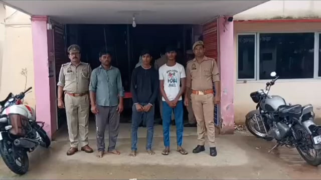 खैर कोतवाली नयावास नहर पुल से दो वांछित अपराधियों को किया गिरफ्तार भेजा जेल
