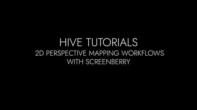 2D Perspective Mapping Workflows with Screenberry