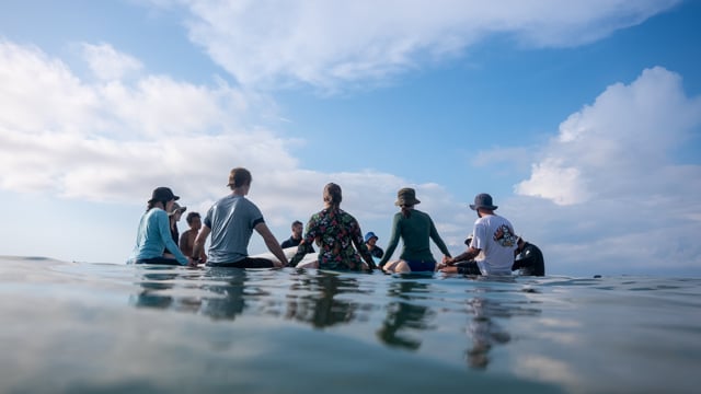 Couples and returning guests at a Costa Rica surf retreat