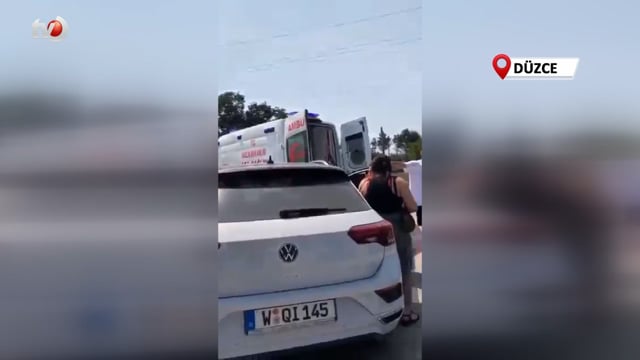 Yabancı Plakalı Araç Motosiklet İle Çarpıştı