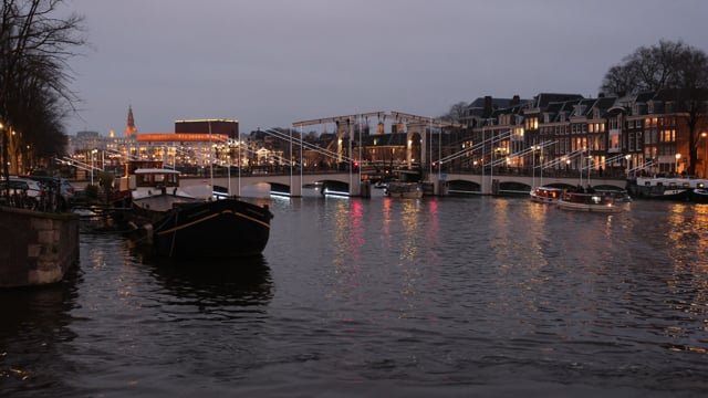 Peter Vink — Bridge 242, site-specific light installation