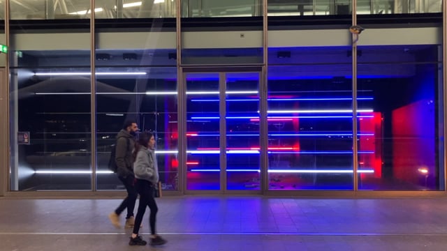 Peter Vink — Platfrom 04, site-specific light installation