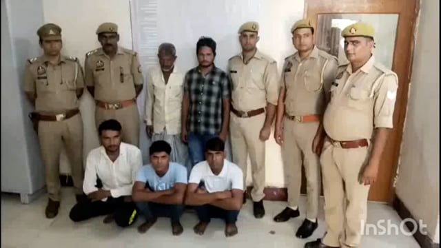 गेंगस्टर मे निरुद्ध चल रहे 5 अभियुक्तों को गोवर्धन पुलिस ने दोसेरस से गिरफ्तार कर भेजा जेल।