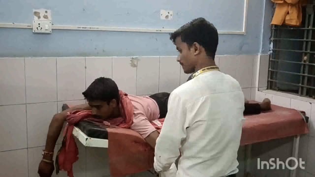 लखीसराय नगर थाना क्षेत्र के गढ़ी बिशनपुर गांव में मामूली विवाद के दौरान एक युवक के साथ की गई जमकर मारपीट 