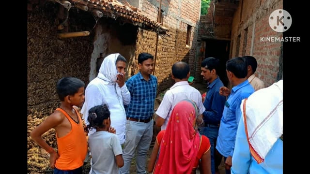 वीडियो ने बड़गांव में आवास योजना कार्य का किया स्थलीय जांच