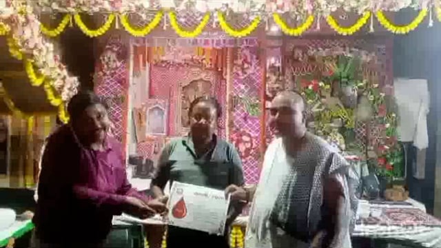 संत स्वामी हरिदास जी के 543 में आविर्भाव महोत्सव पर आयोजित हुआ रक्तदान शिविर