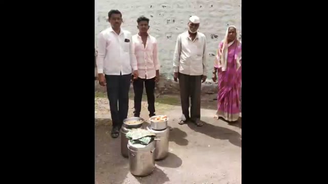 शेटफळे येथील बांधकाम कामगारांसाठी भोजन व्यवस्था सुरू