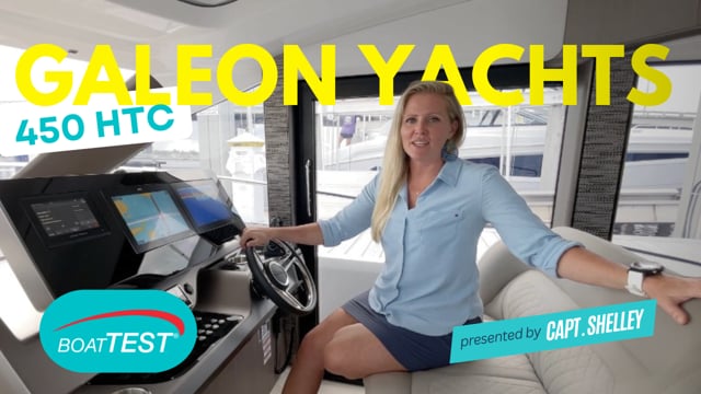Galeon 450 HTC BoatTest Performance Video 