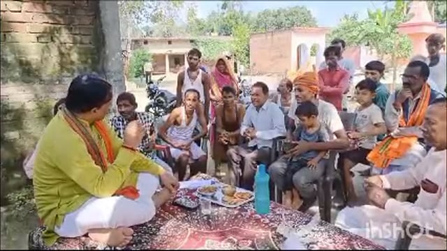 सेवा पखवाड़ा के तहत भाजपा के द्वारा अनुसूचित बस्तियों में लगाया गया चौपाल