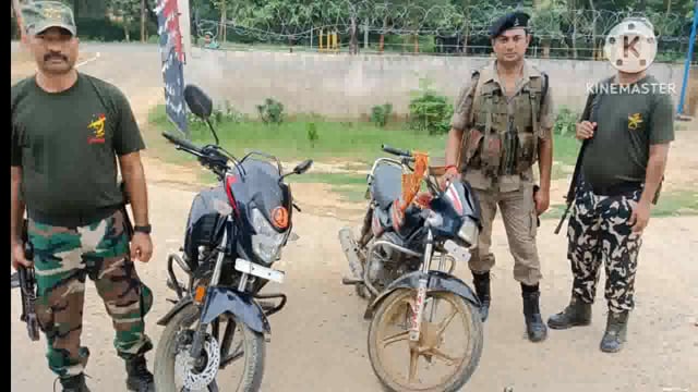 पुलिस ने 11 बोतल अंग्रेजी शराब व दो बाइक को किया जप्त