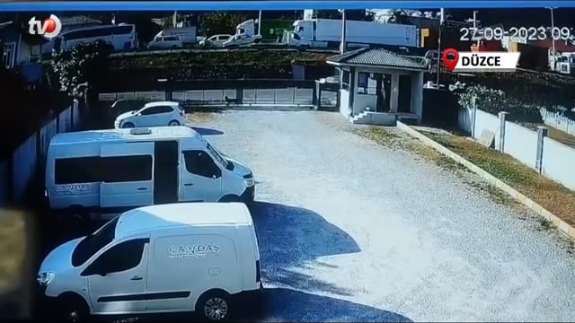 Düzce'de İlginç Kaza