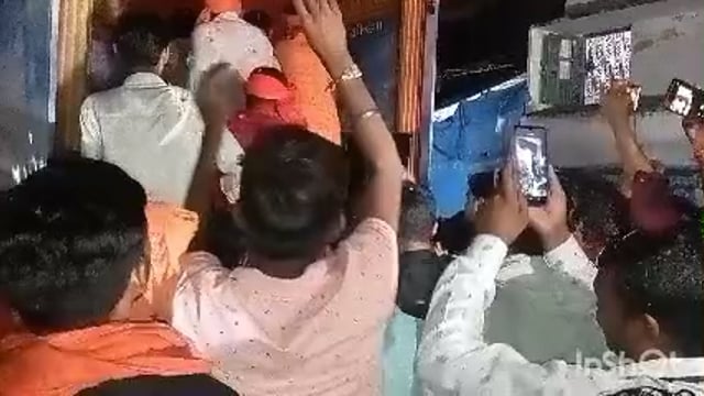 बजरंग दल विश्व हिंदू परिषद की शौर्य यात्रा का इटियाथोक में हुआ जोरदार स्वागत