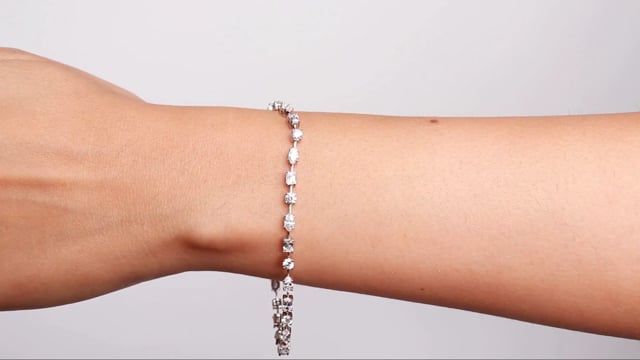 Mixed Fancy Shape Tennis Bracelet - Video