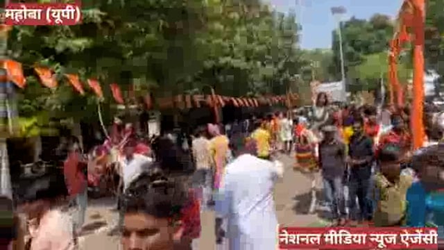 विश्व हिन्दू परिषद व बजरंग दल के तत्वावधान में हुआ विशाल शोभायात्रा का आयोजन