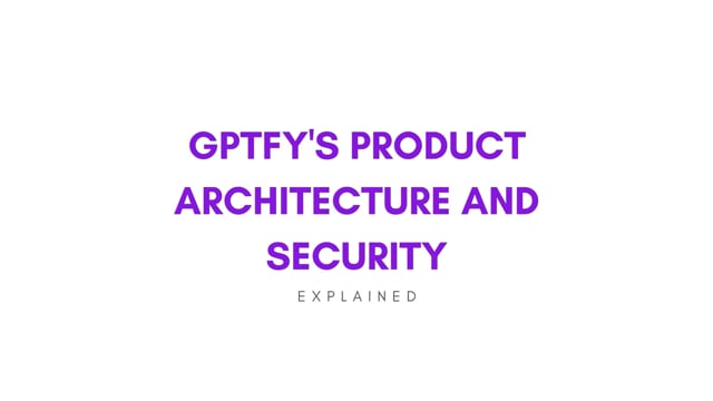Deploy Security Architecture. Protect PII.