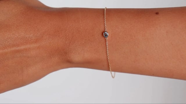 Diamond Bezel Set Oval Bracelet - Video