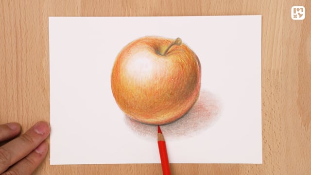 りんごを塗ろう①