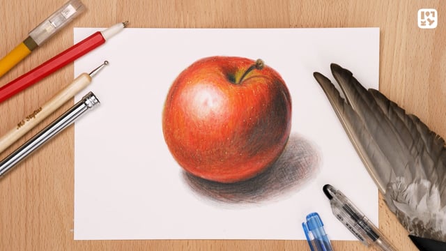 りんごを塗ろう②