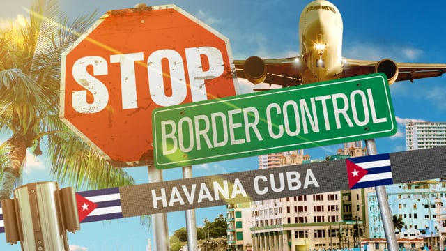 STOP BORDER CONTROL CUBA - TRAILER ENG