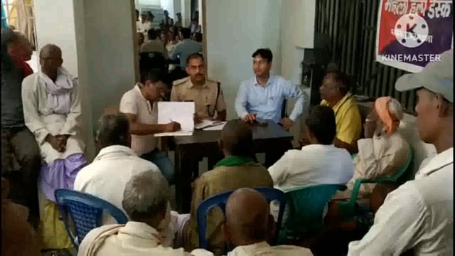 दशहरा पर्व को लेकर परना डाबर थाना में शांति समिति की बैठक आयोजित किया गया