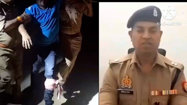 आजमगढ़ मेहनाजपुर थाना क्षेत्र हत्या आरोपी पुलिस मुठभेड़ में हुआ घायल