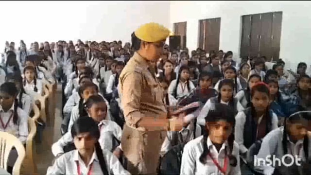 मिशन शक्ति को लेकर माट पुलिस ने इंटर कॉलेज की छात्राओं को किया जागरूक