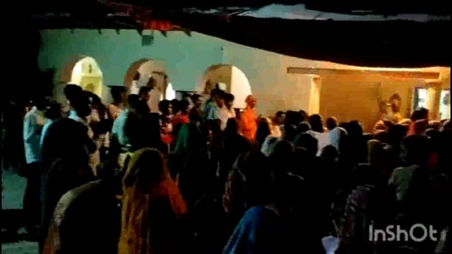 गांव कुरकंदा माता रानी की भव्य आरती संध्याकालीन