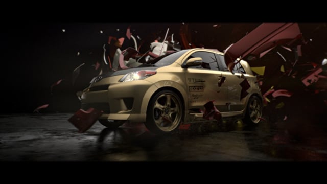 Scion "xD Explosion" Special Effects - Motion Graphics TV Comercial Video 